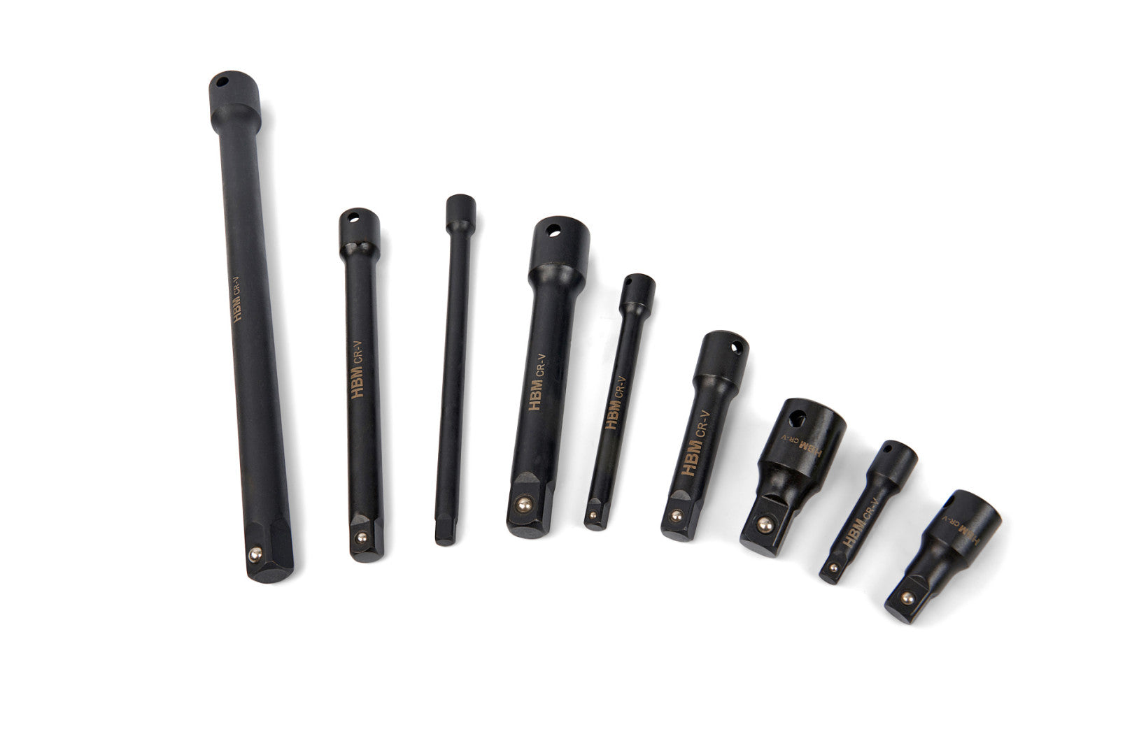Set prelungitoare de forta 9 piese 1/4 3/8 1/2