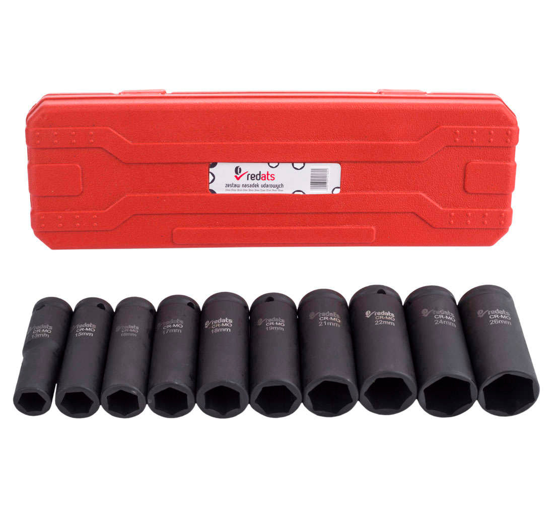 Set tubulare de impact ½ 13 - 26 mm 10 piese