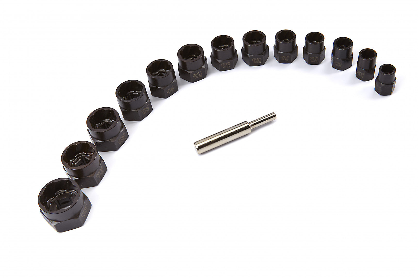 Set tubulare pt prezoane uzate si antifurt - patrat 1/2 si 3/8 - 14 piese