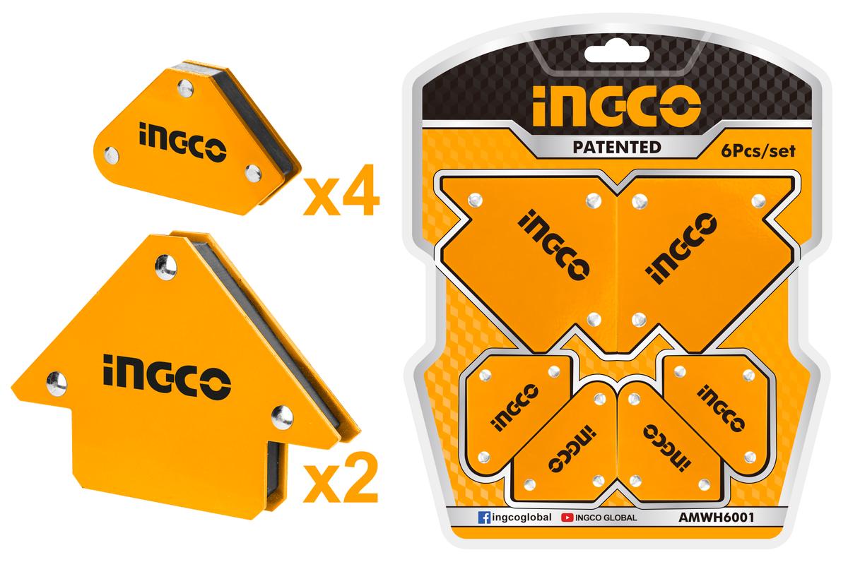 Set vinclu magnetic pentru sudura in unghi 6 bucati INGCO