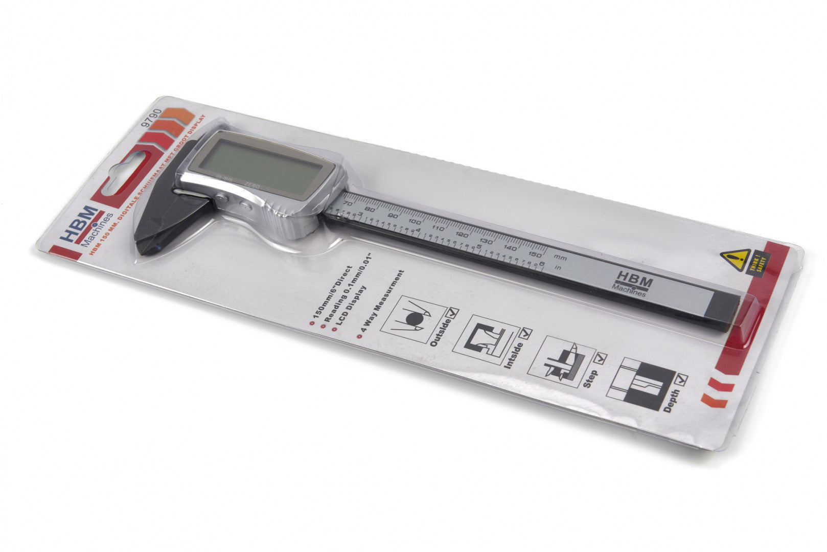 Subler digital din fibra de carbon 150mm HBM
