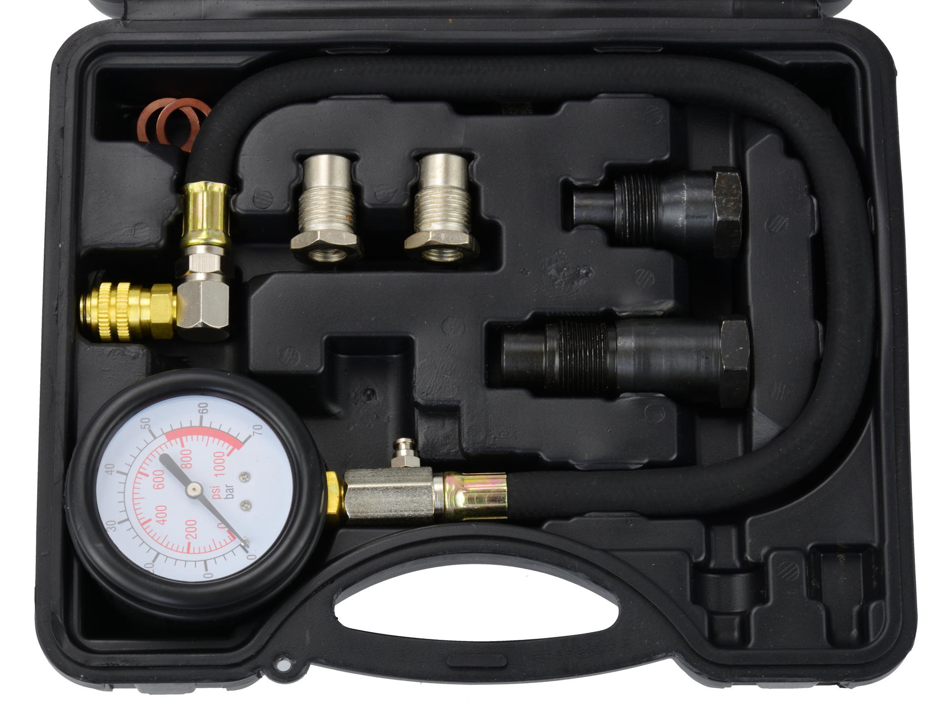 TRUSA COMPRESMETRU DIESEL CU ADAPTOARE TESTER PRESIUNE DIESEL