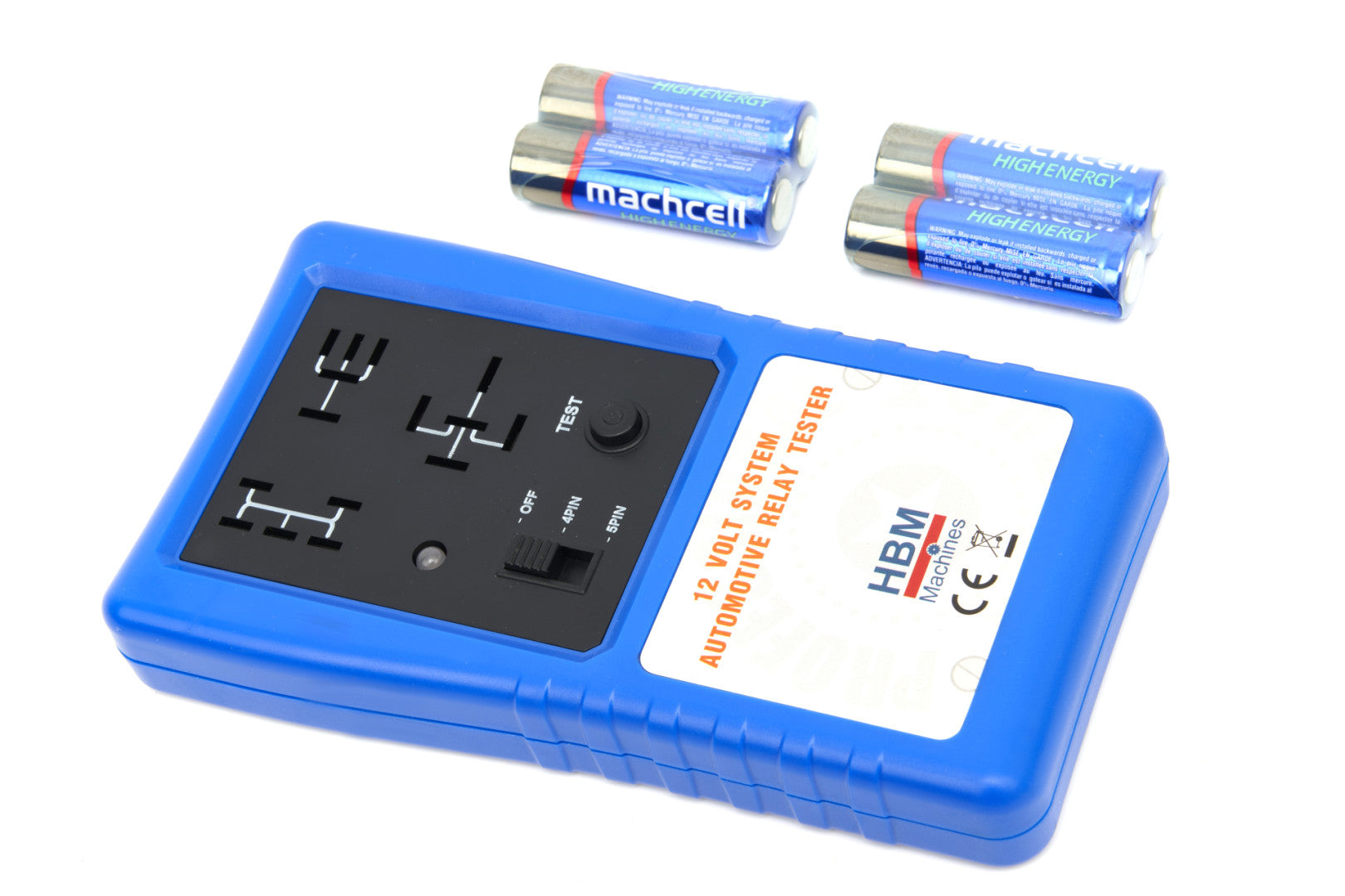 Tester universal cu baterii pentru releu auto 12V HBM
