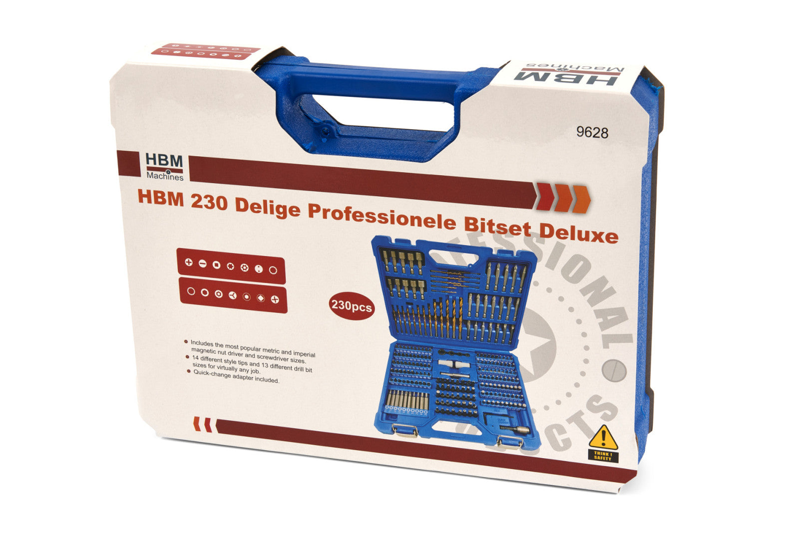 Trusa biti burghie 230 piese HBM
