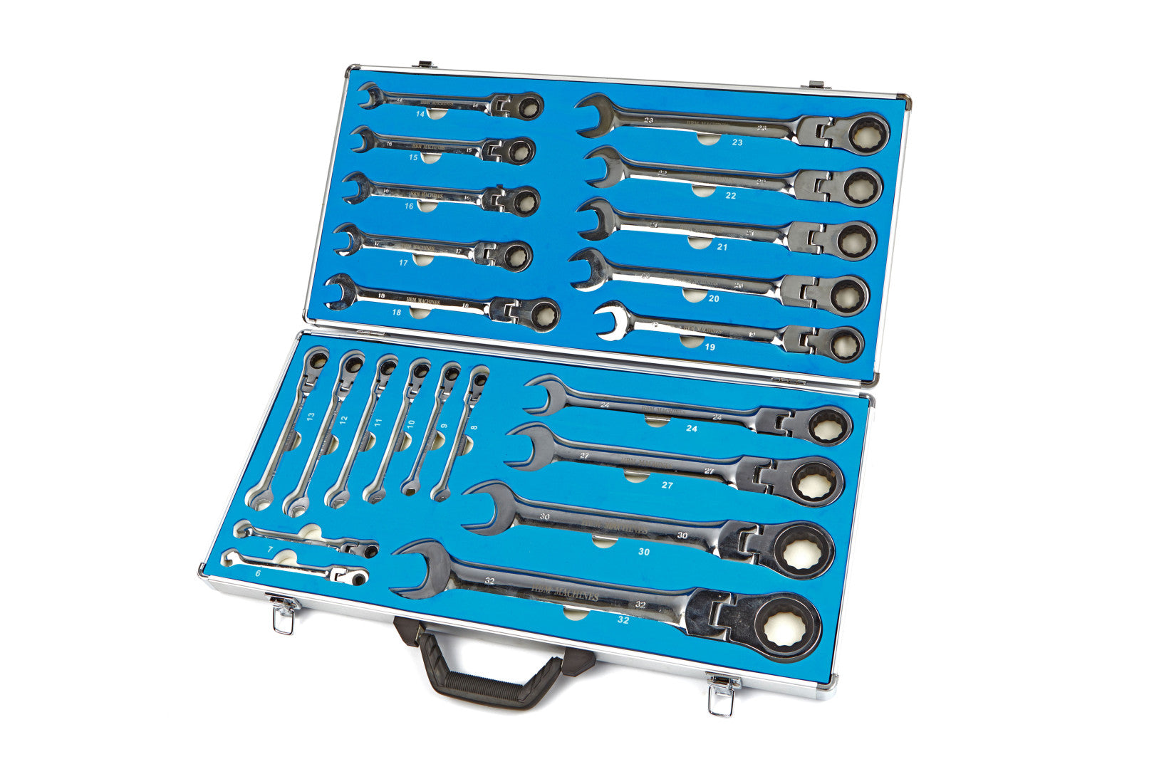 Trusa chei combinate cu clichet si articulatie 6-32 mm 22 piese