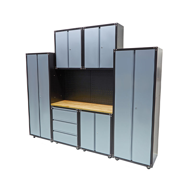 SET MOBILIER METALIC PT ATELIER 9 PIESE