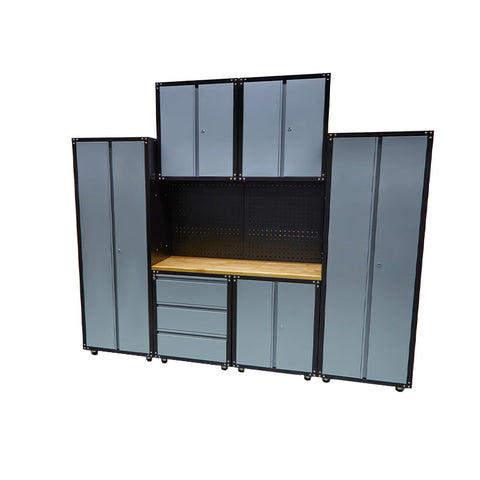 SET MOBILIER METALIC PT ATELIER 9 PIESE