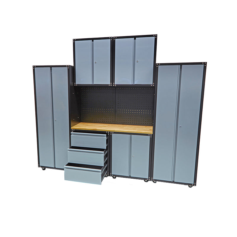 SET MOBILIER METALIC PT ATELIER 9 PIESE