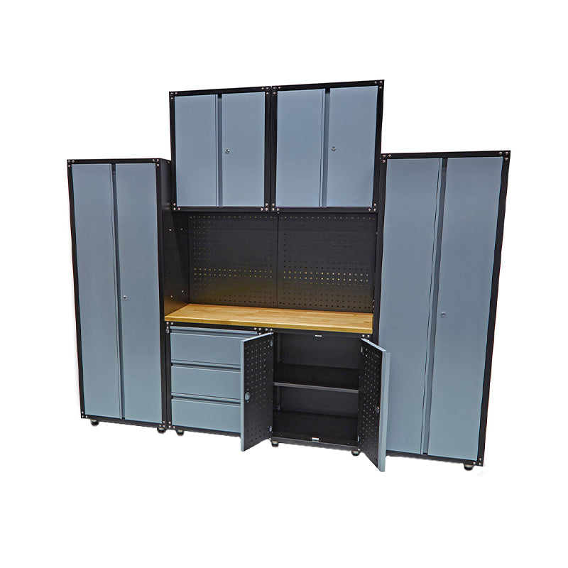 SET MOBILIER METALIC PT ATELIER 9 PIESE