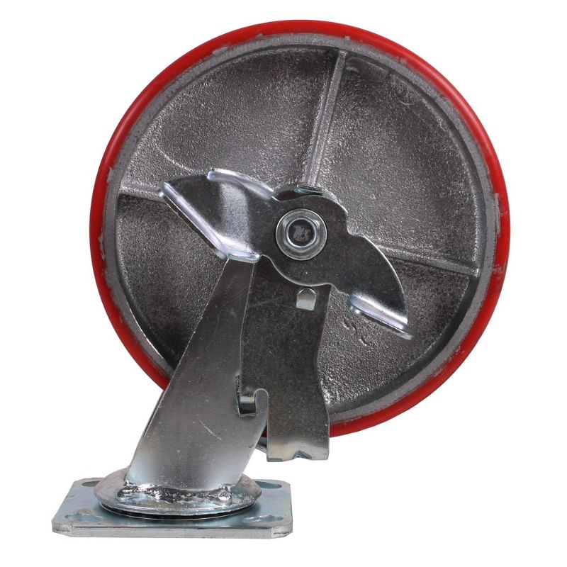 ROATA PIVOTANTA DIN PU CU FRANA 200X50MM 480KG