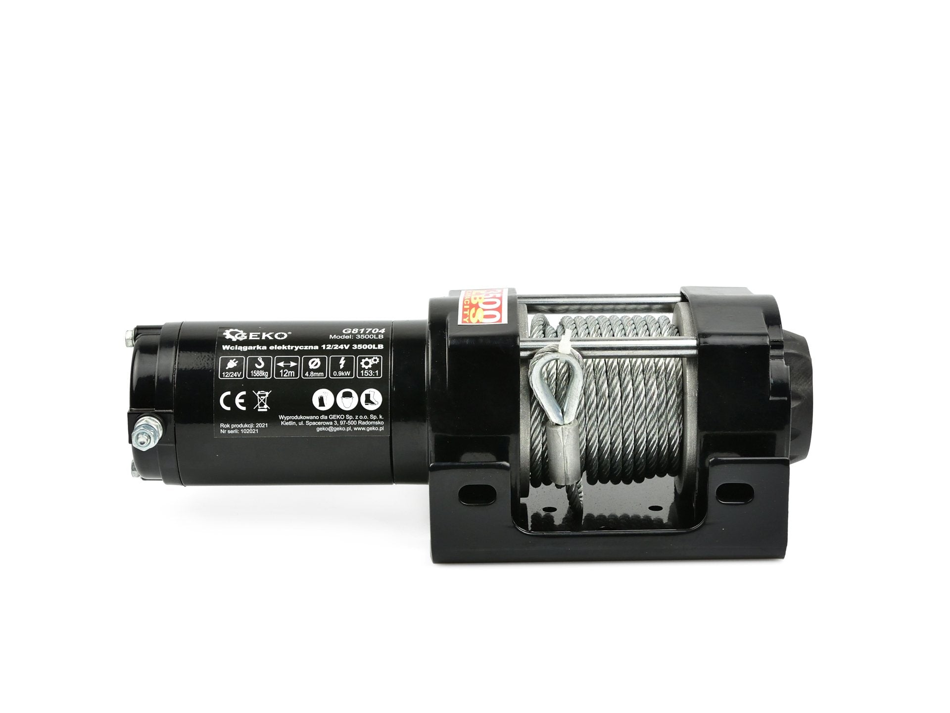 TROLIU ELECTRIC 12V CU TELECOMANDA WIRELESS - 3500LB / 1588KG