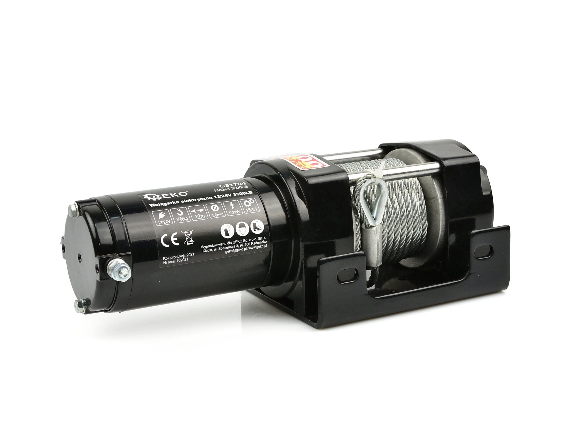 TROLIU ELECTRIC 12V CU TELECOMANDA WIRELESS - 3500LB / 1588KG