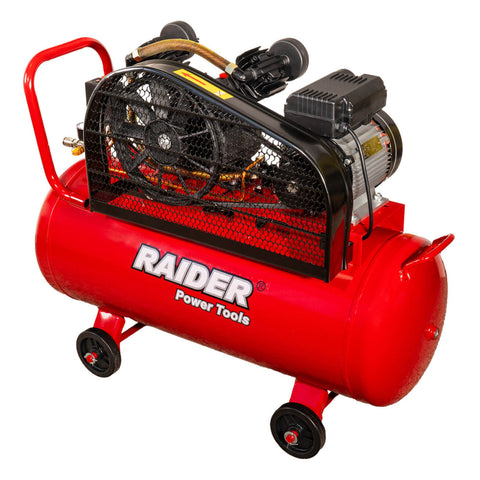 COMPRESOR AER 100L 2CP 1.5KW 170L/MIN 2 PISTOANE 8BAR 220V RAIDER