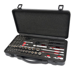 TRUSA CHEIE DINAMOMETRICA 1/4'' SI 3/8'' DE PRECIZIE 1-5Nm, 10-60Nm  55 PIESE HBM