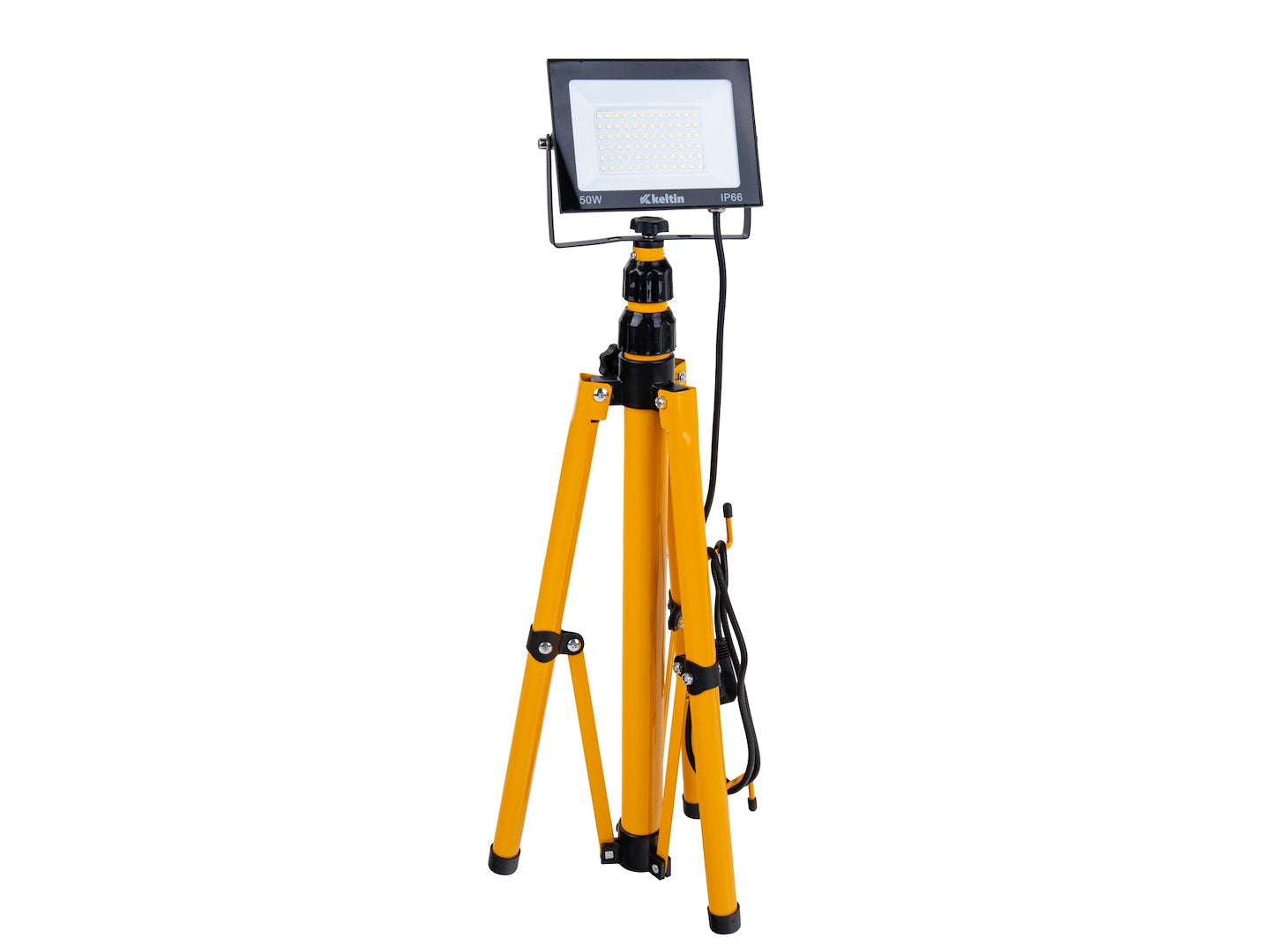 PROIECTOR, LAMPA DE LUCRU LED 50W CU STATIV REGLABIL 60-160 CM, ALB NEUTRU 4500K 4500 LM - GEKO