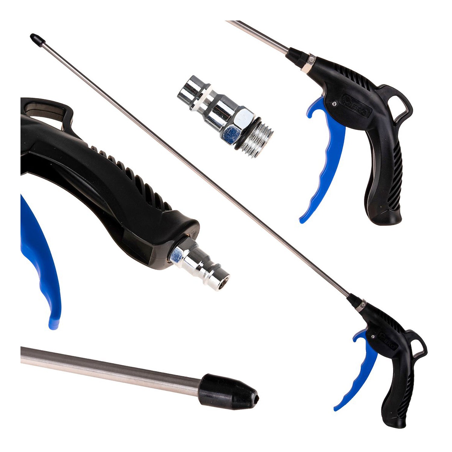 PISTOL DE AER COMPRIMAT CU DUZA DE 50CM SI CUPLA RACORD RAPID 1/4" - GEKO