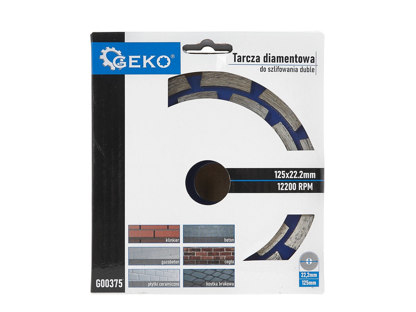 DISC DIAMANTAT SEGMENTAT 125 MM PENTRU SLEFUIT BETON GRANIT MARMURA 5 MM 125 X 22.2 MM GEKO