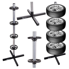 STAND SUPORT PENTRU DEPOZITARE SET 4 ANVELOPE ROTI AUTO GEKO