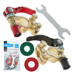 SET 2 BORNE BATERIE AUTO CU ELIBERARE RAPIDA ROLL FAST 6/12V, GEKO