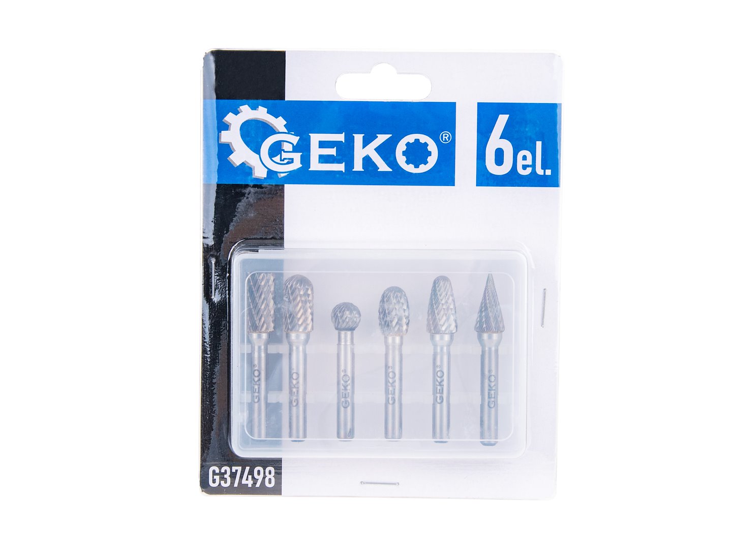 SET 6 FREZE DIN CARBURA DE TUNGSTEN PENTRU METAL 6MM GEKO