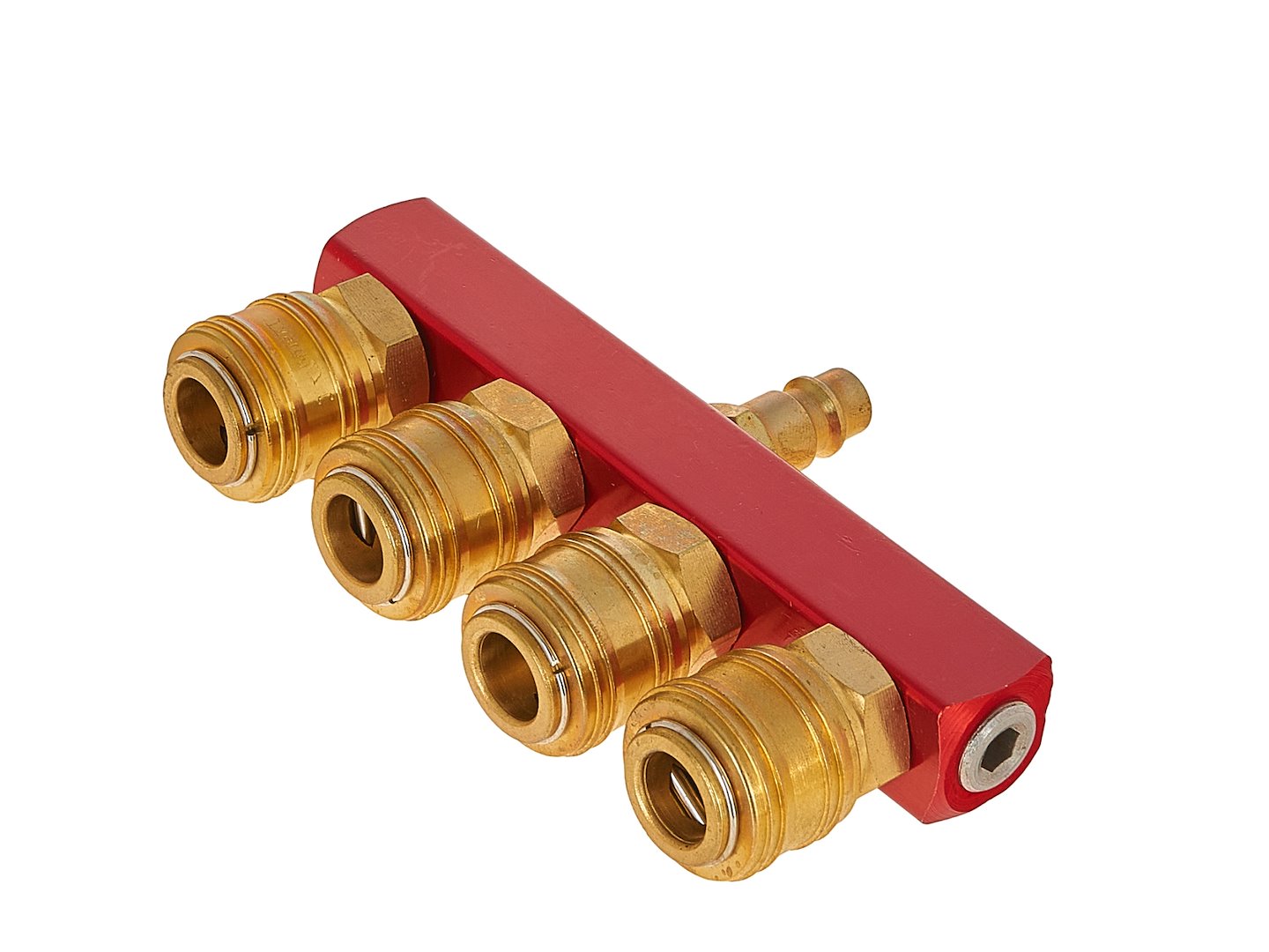 RAMIFICATOR, DISTRIBUITOR DE AER CU 4 IESIRI, CUPLE RAPIDE 1/4