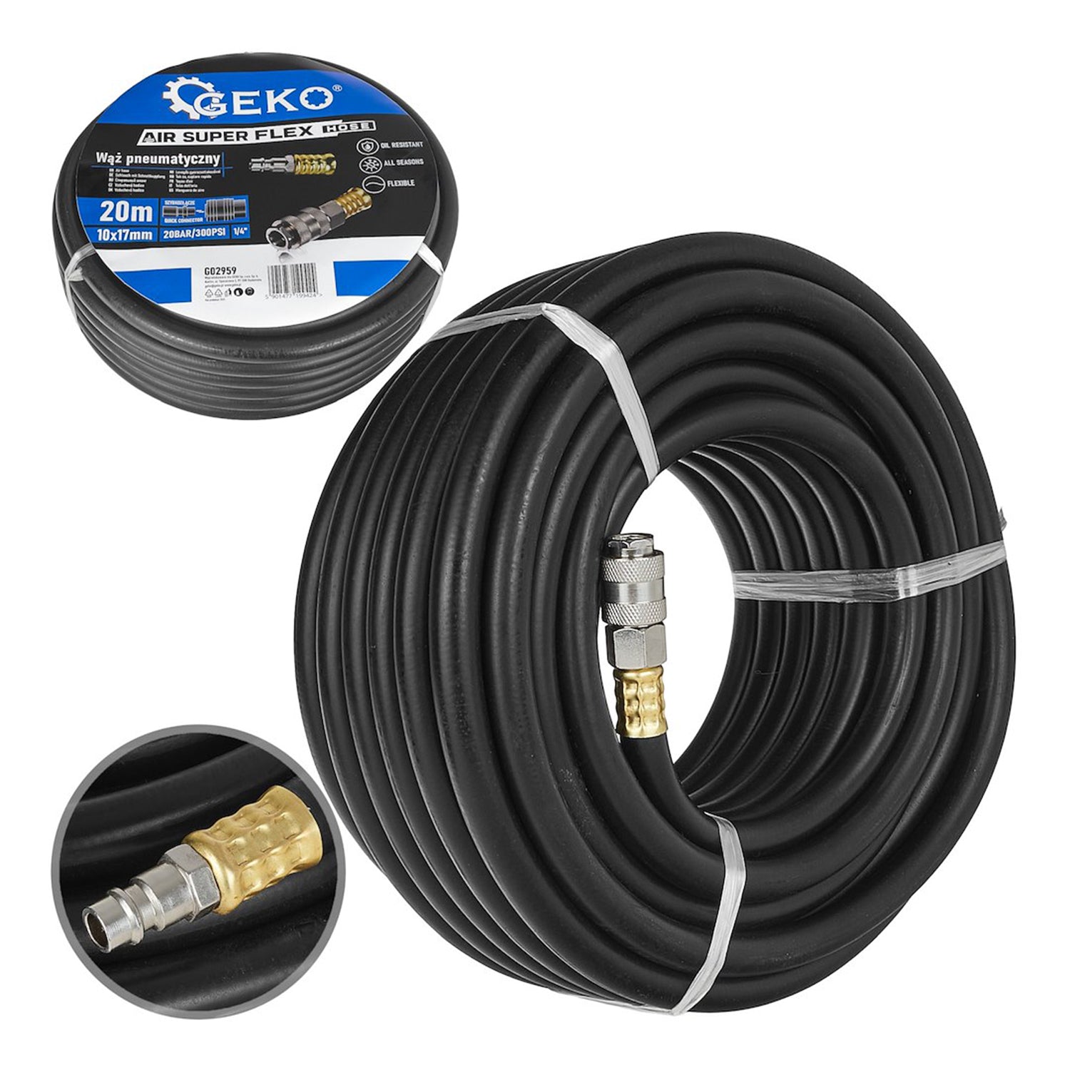 FURTUN PENTRU AER COMPRIMAT, 10x17MM 20M