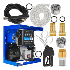 KIT POMPA AUTOAMORSANTA PENTRU TRANSFER MOTORINA CU CONTOR 70L/MIN 900W GEKO