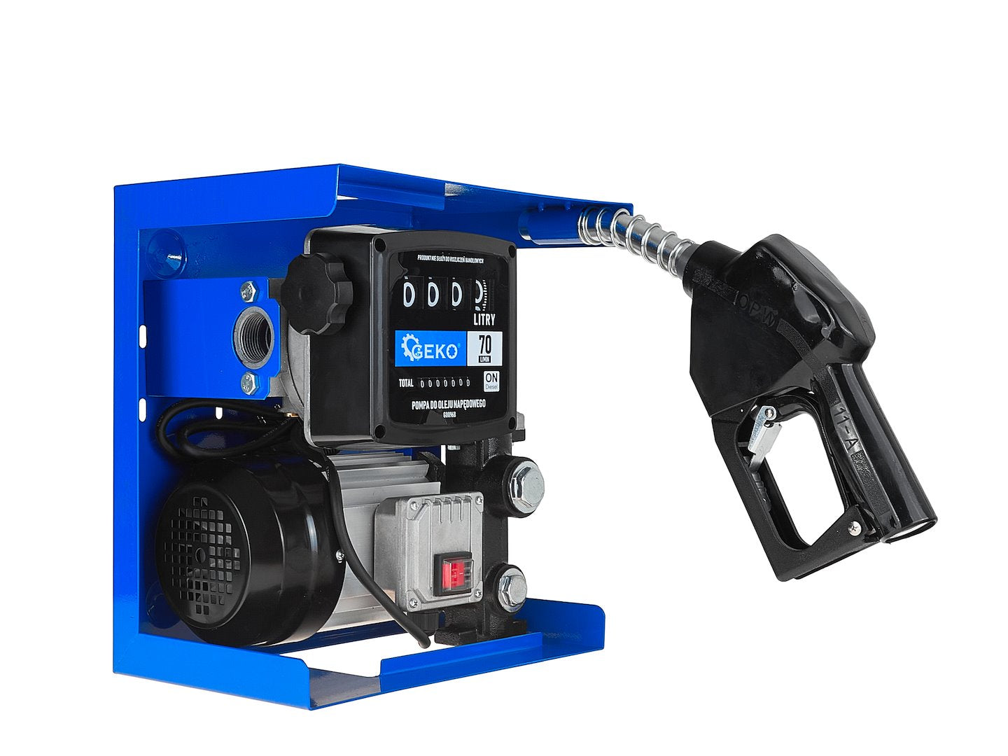 KIT POMPA AUTOAMORSANTA PENTRU TRANSFER MOTORINA CU CONTOR 70L/MIN 900W GEKO