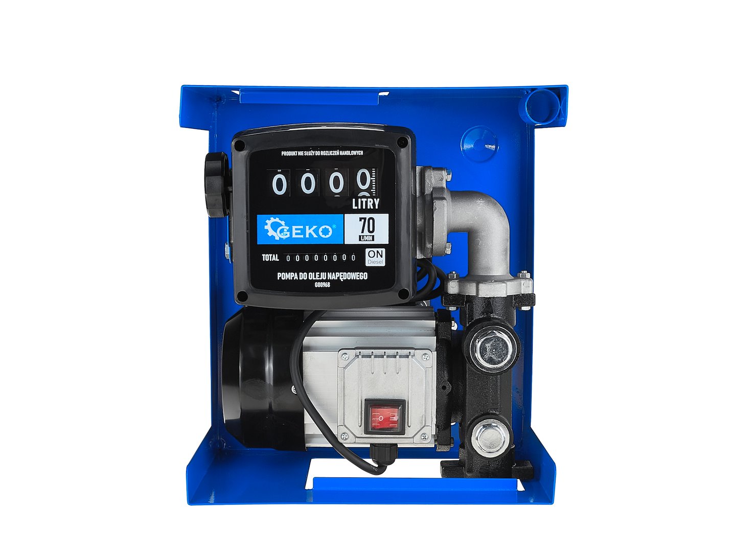 KIT POMPA AUTOAMORSANTA PENTRU TRANSFER MOTORINA CU CONTOR 70L/MIN 900W GEKO