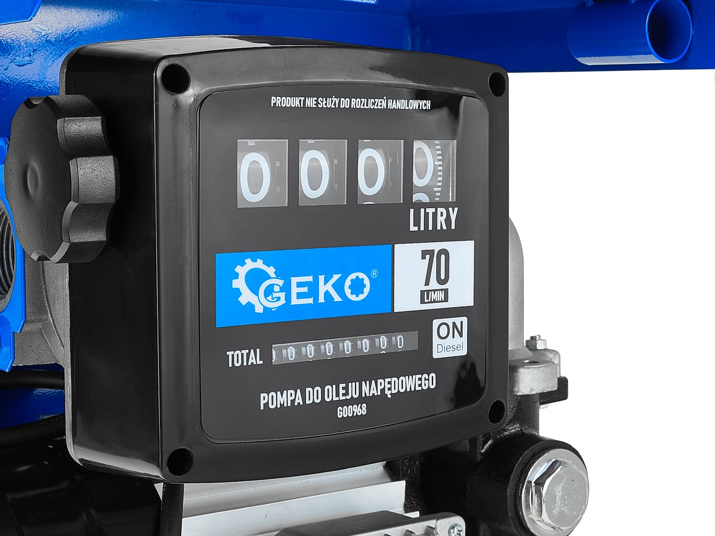 KIT POMPA AUTOAMORSANTA PENTRU TRANSFER MOTORINA CU CONTOR 70L/MIN 900W GEKO