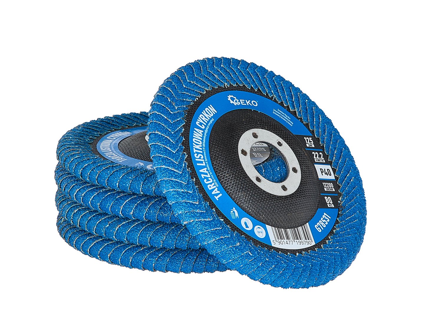 DISC LAMELAR DIN ZIRCONIU PENTRU ZONE ADANCI DE SUDURA 125MM P40