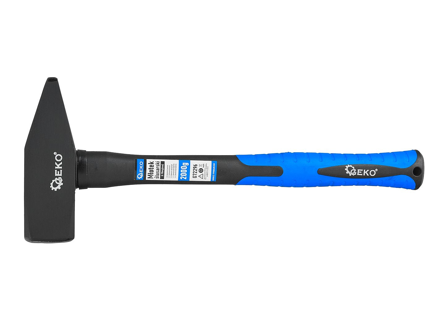 SET CIOCANE CU MANER DIN FIBRA DE STICLA 100G - 2000G 7 PIESE GEKO