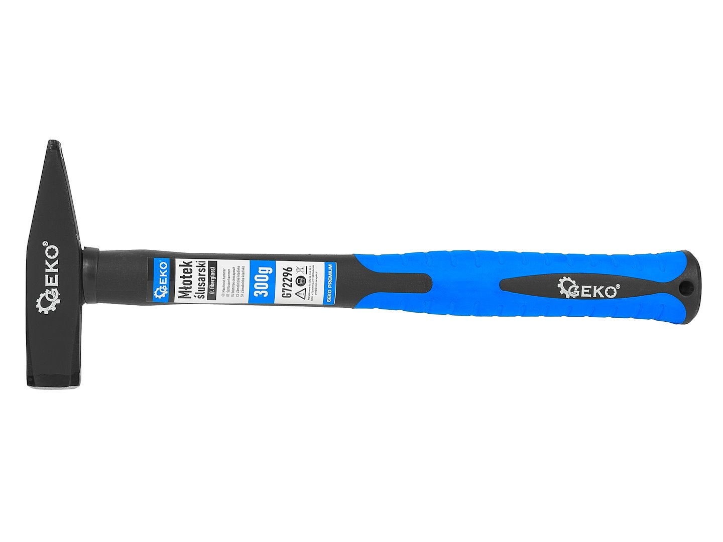 SET CIOCANE CU MANER DIN FIBRA DE STICLA 100G - 2000G 7 PIESE GEKO