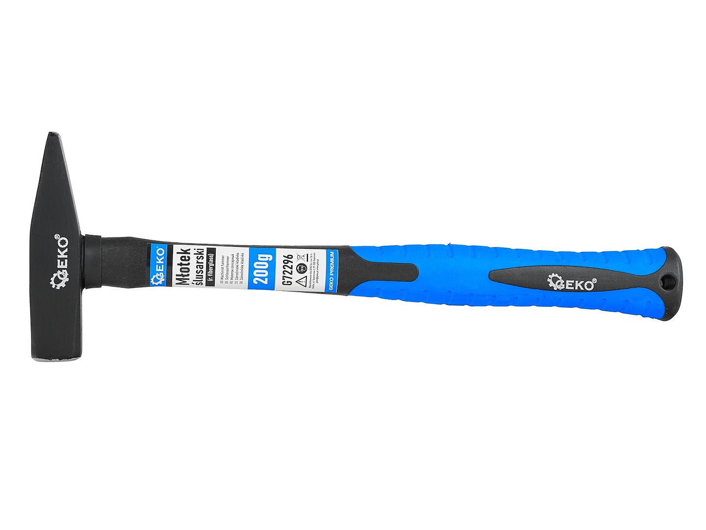 SET CIOCANE CU MANER DIN FIBRA DE STICLA 100G - 2000G 7 PIESE GEKO