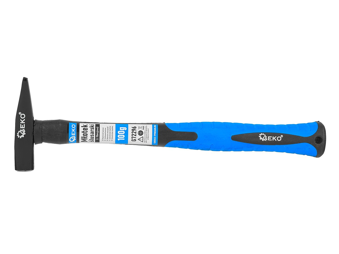 SET CIOCANE CU MANER DIN FIBRA DE STICLA 100G - 2000G 7 PIESE GEKO