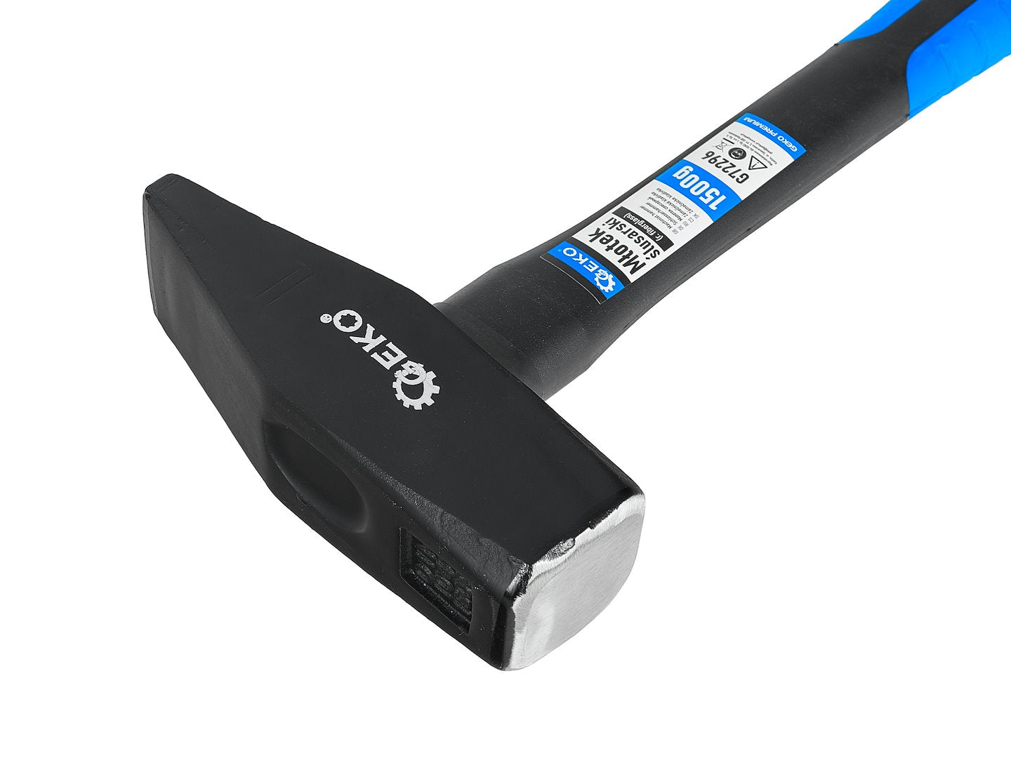 SET CIOCANE CU MANER DIN FIBRA DE STICLA 100G - 2000G 7 PIESE GEKO