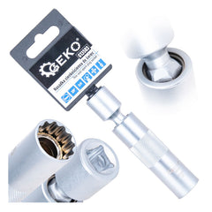 CHEIE TUBULARA BUJII 16MM 3/8 CU ARTICULATIE CARDANICA, PERETI SUBTIRI CRV - GEKO