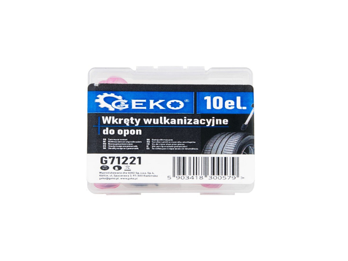Set suruburi pentru repararea anvelopelor 10 piese Geko