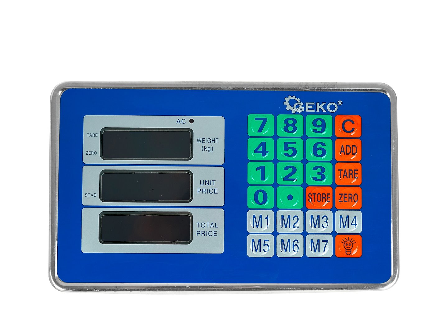 CANTAR COMERCIAL CU PLATFORMA ECRAN LCD 150KG GEKO