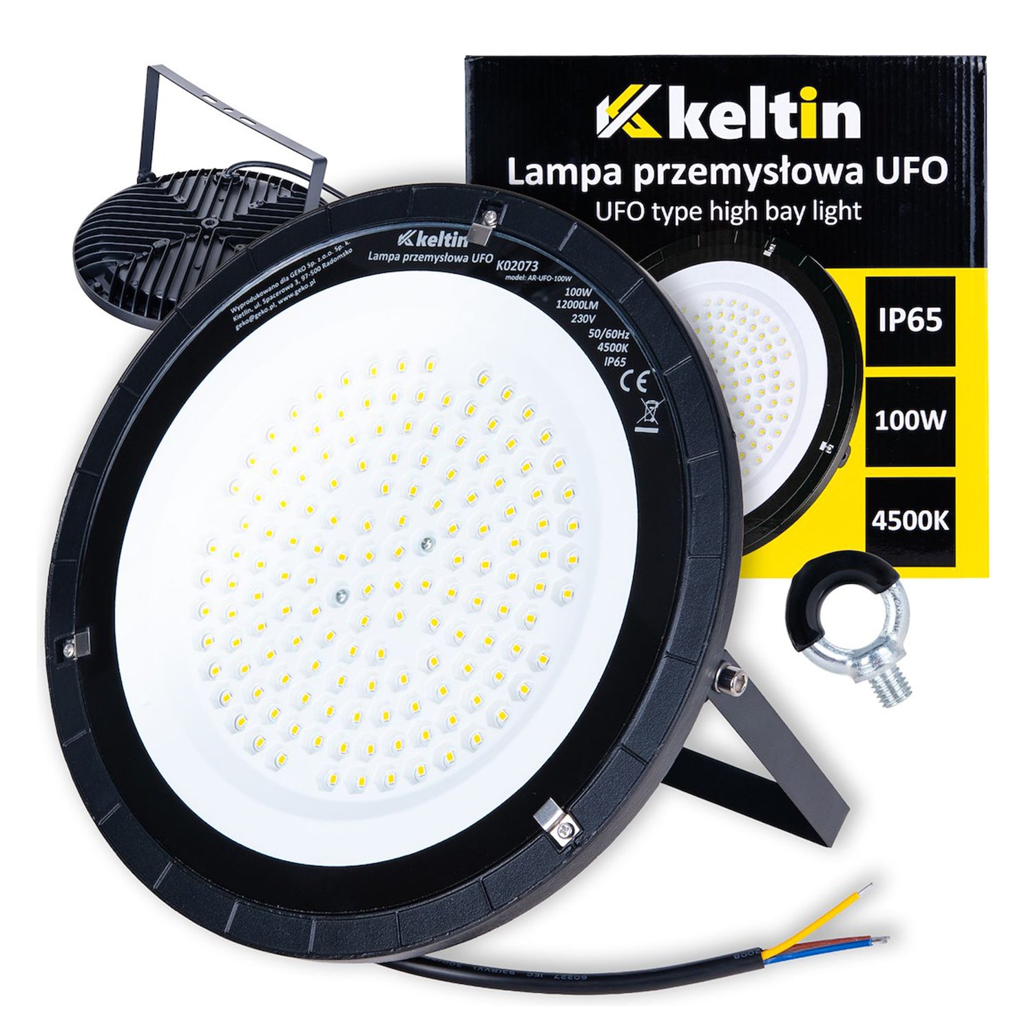 LAMPA LED INDUSTRIALA HIGHBAY 100W 12000LM 4500K IP65 - KELTIN