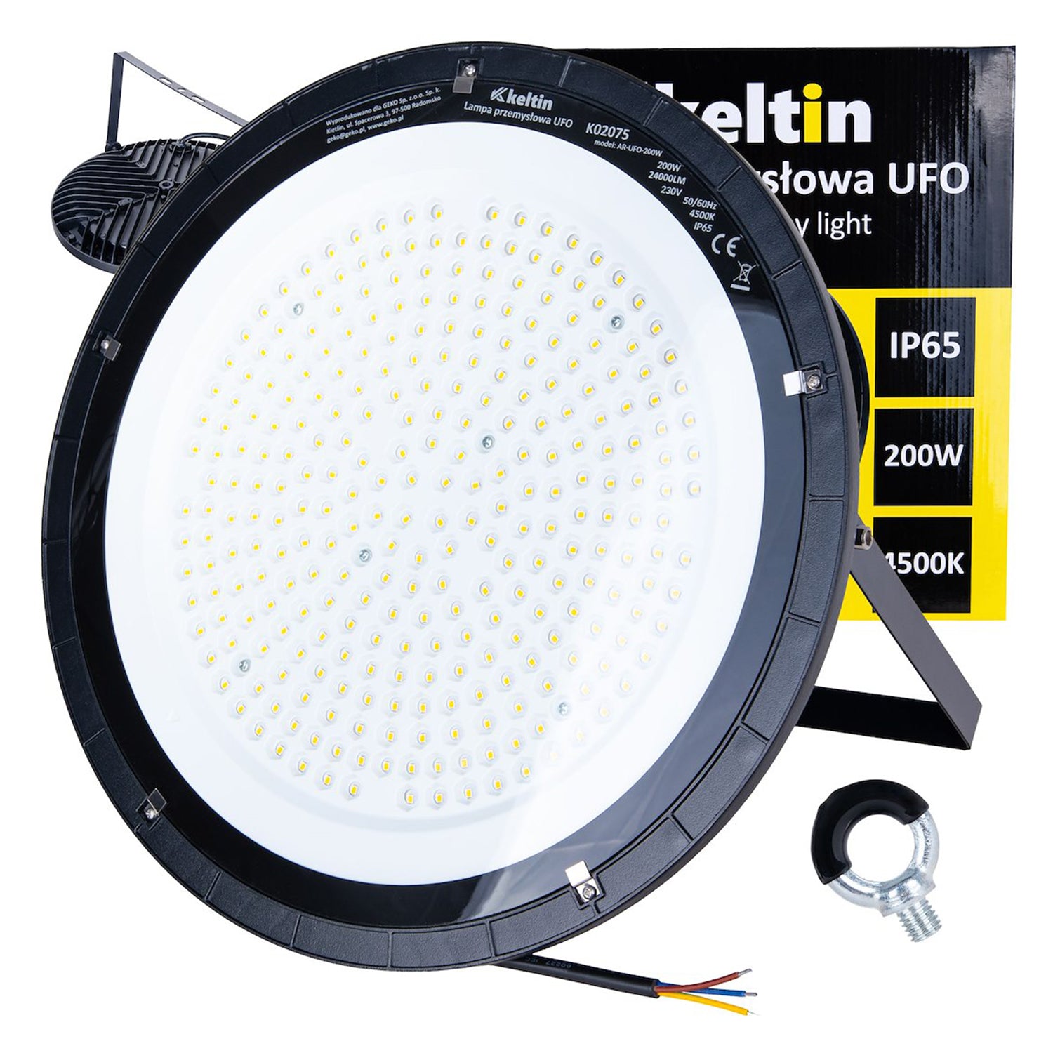 LAMPA LED INDUSTRIALA HIGHBAY 200W 12000LM 4500K IP65 - KELTIN