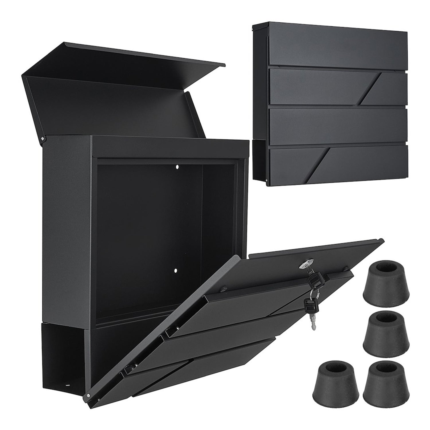 CUTIE POSTALA 36.7X37X10 CM ANTRACIT