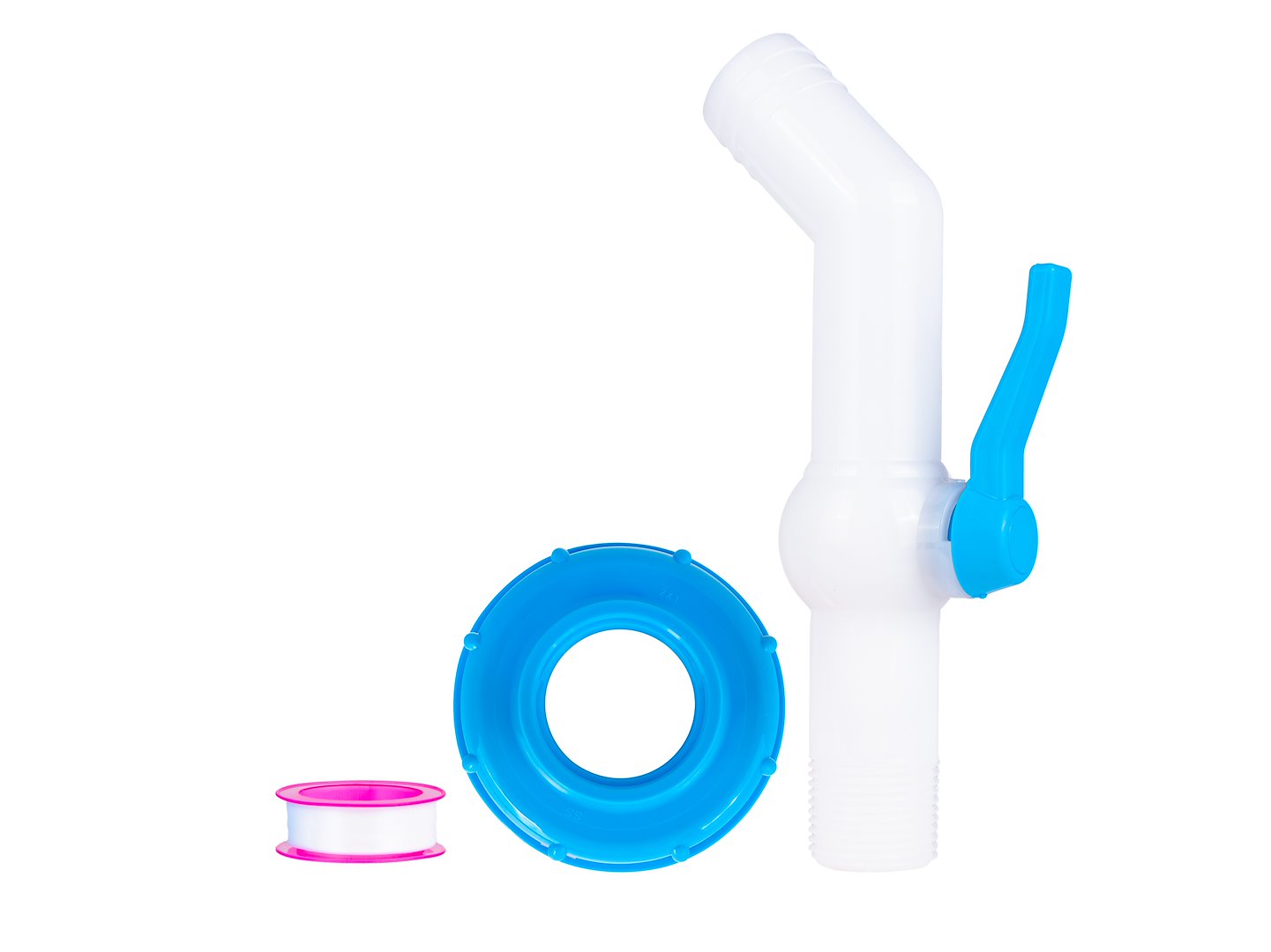 ROBINET CU FURTUN 32 MM LA 45° PENTRU REZERVOARE MAUSER