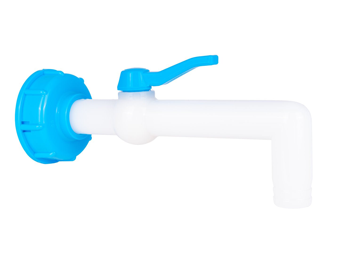 ROBINET CU FURTUN 25 MM LA 90° PENTRU REZERVOARE MAUSER