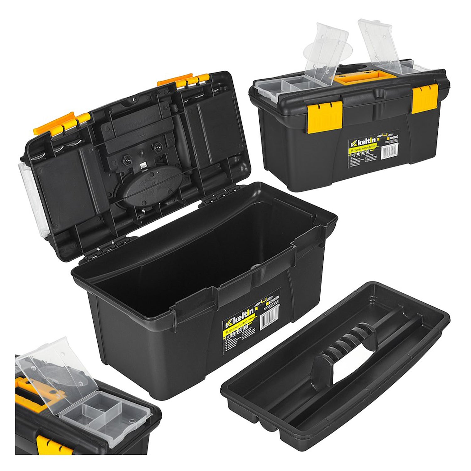 CUTIE PLASTIC PENTRU DEPOZITARE SCULE CU ORGANIZATOR KELTIN 32X17.5X16 CM