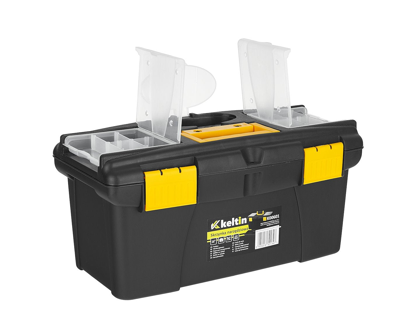 CUTIE PLASTIC PENTRU DEPOZITARE SCULE CU ORGANIZATOR 41X22X19.5 CM KELTIN