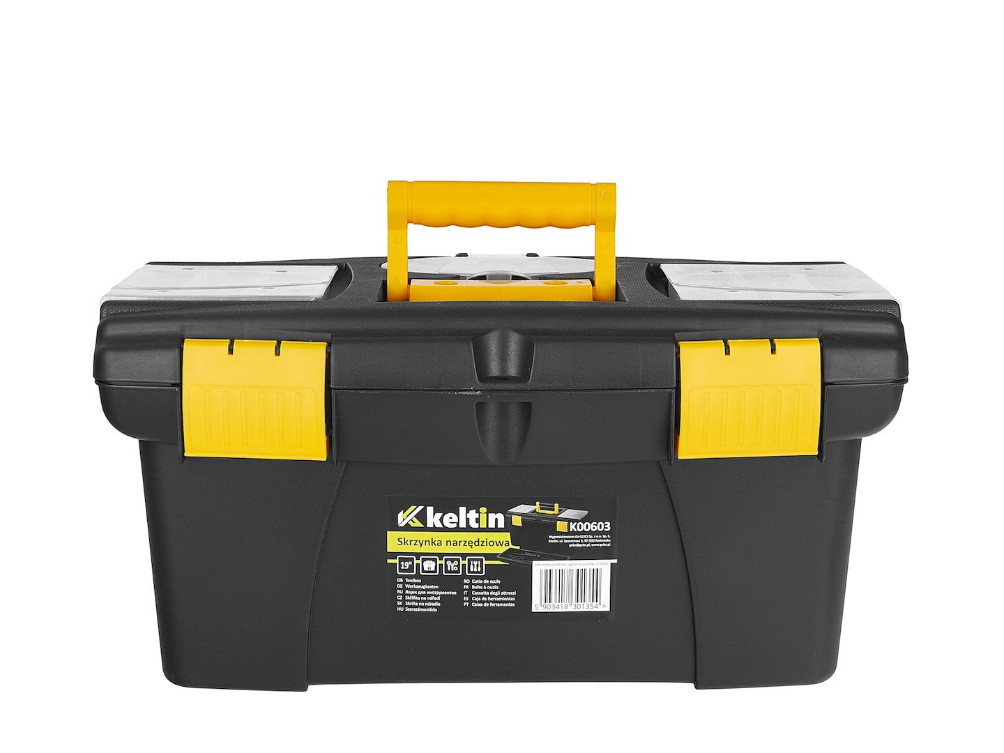 CUTIE PLASTIC PENTRU DEPOZITARE SCULE CU ORGANIZATOR 49X27.5X24 CM KELTIN