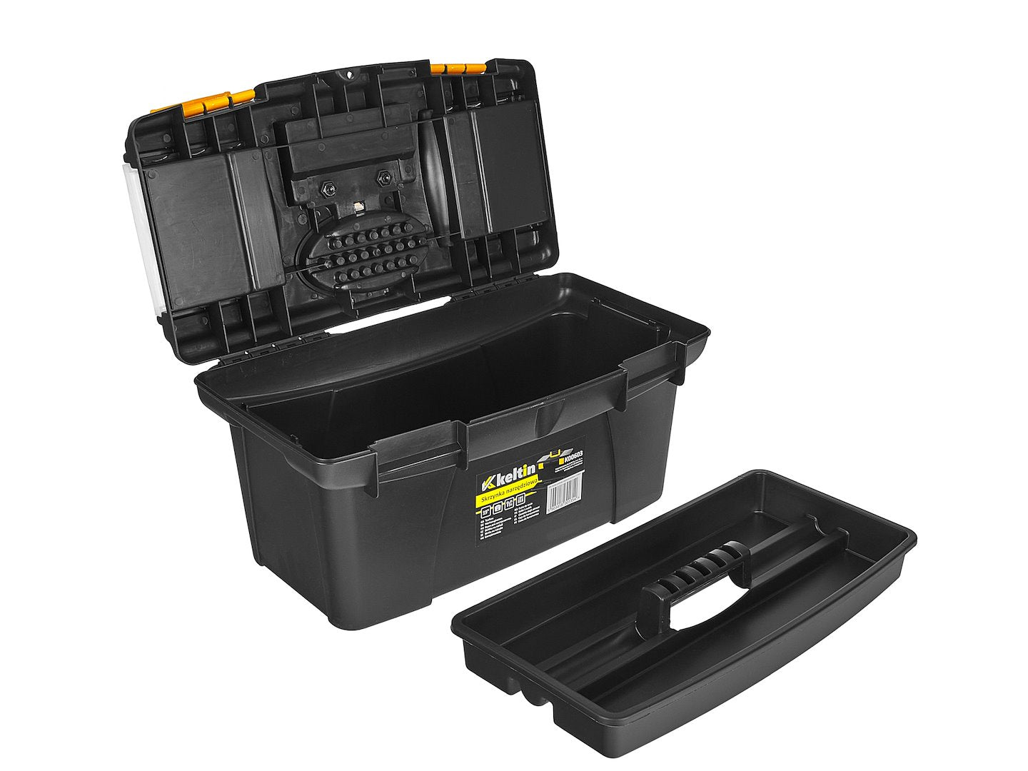CUTIE PLASTIC PENTRU DEPOZITARE SCULE CU ORGANIZATOR 49X27.5X24 CM KELTIN