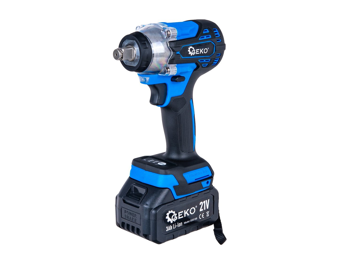 PISTOL DE IMPACT CU ACUMULATOR 1/2'' 21V 3Ah 350NM GEKO