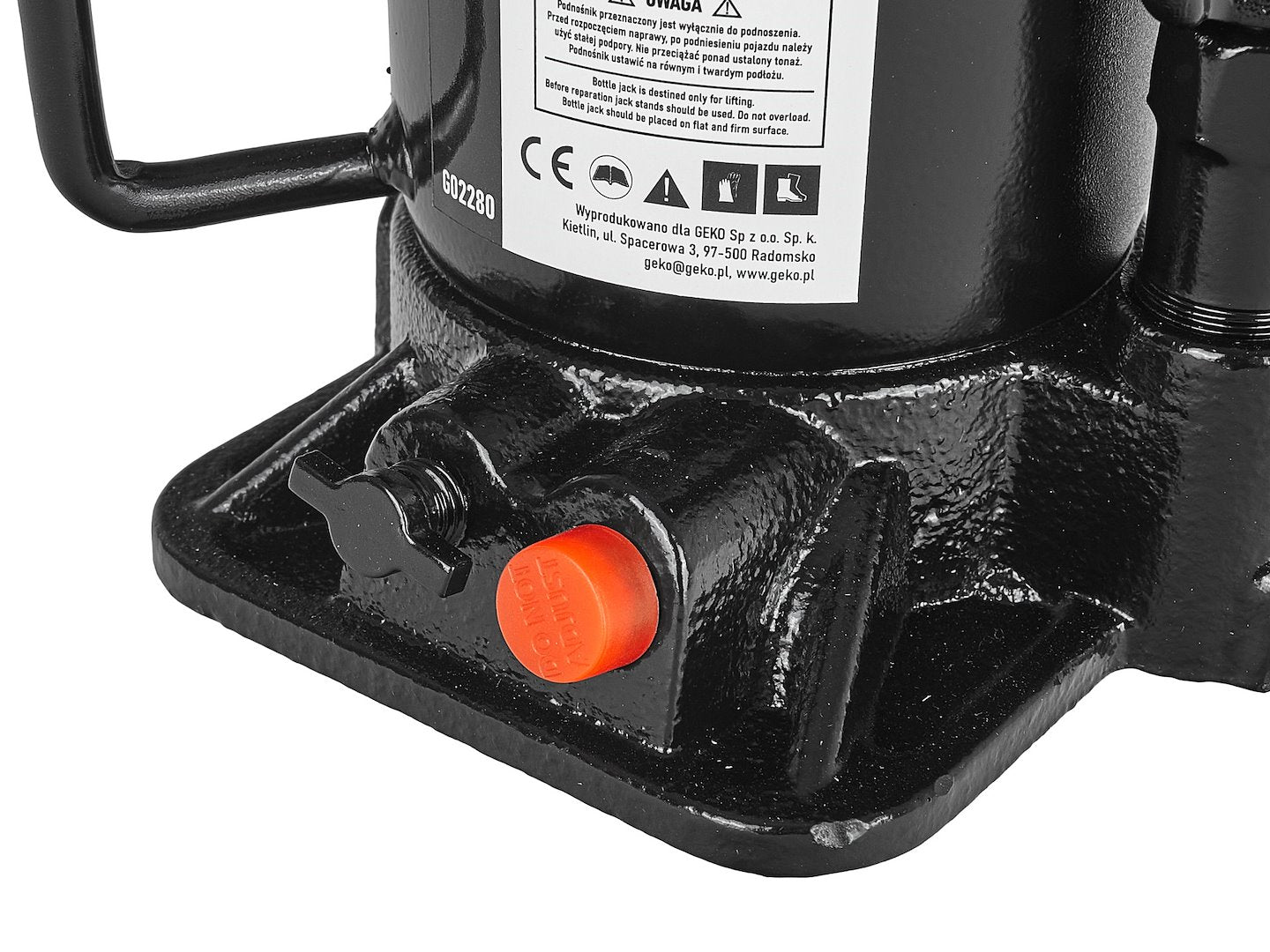 CRIC HIDRAULIC TIP BUTELIE 4T CU PISTON DUBLU, TALIE JOASA - GEKO